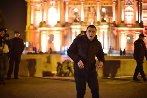 Performans Delirium interruptum, foto: Marko Marković, arhiv Queer Zagreb Udruga