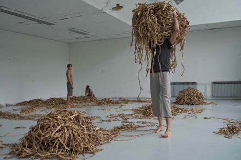 Izvedbena instalacija Dobra voda, koncept i koreografija Zrinka Šimičić Mihanović, foto:Jasenko Rasol