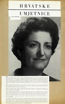 Hrvatske umjetnice: Ana Maletić