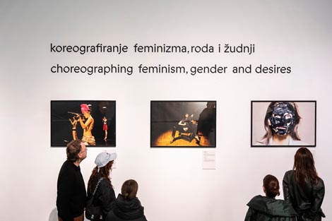 Nomad Dance Academy / Izložba Ples, otpor, (ne)rad. Kulturni, politički i umjetnički aspekti plesa za vrijeme i nakon Jugoslavije / Dancing, Resisting, (Un)Working – Aspects of Dance as a Cultural, Political, and Art Work in Yugoslavia and After, foto: Sanja Bistričić
