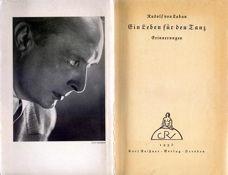 Unutarnje stranice autobiografske knjige Rudolfa Labana Život za ples: Sjećanja, 1935.