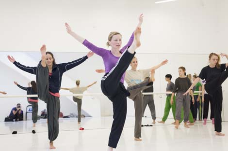 Magdalena Reiter na radionici za plesače u ZPC-u, foto: