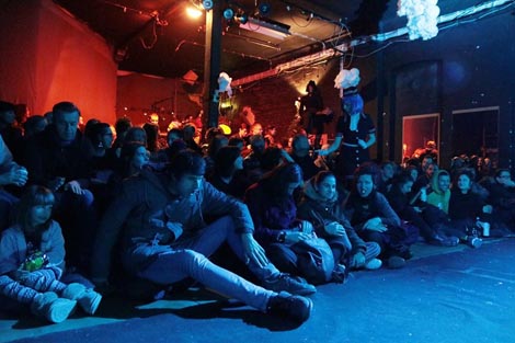 Publika na izvedbi predstave MiGracije iz Kroacije, foto: Ksenija Lu