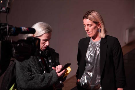 Vesna Mimica i Alexandra Madsen na dodjeli godišnjih nagrada strukovnih udruga suvremenog plesa Republike Hrvatske za 2023., foto: Matija W. Kralj