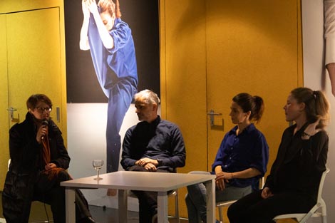 Razgovor s Nevenom Petrovićem na otvaranju izložbe Motion Square / Kvadrat pokreta, foto: Viggo Madsen