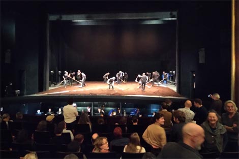 Priprema pozornice za izvedbu Posvećenja proljeća, foto: Maja Đurinović