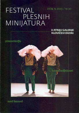 Plakat Festivala plesnih minijatura, Zagreb, 2023.