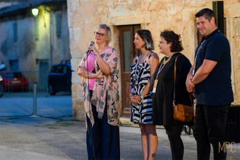 Anera Stopfer, Petra Valentić, Petra Glad Mažar i Dragan Perković na otvaranju, foto: Andi Bančić