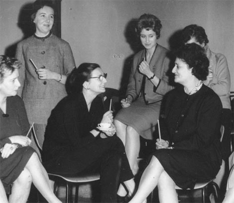 Rosalia Chladek u posjeti Školi za ritmiku i ples Ane Maletić u Zagrebu 1962.