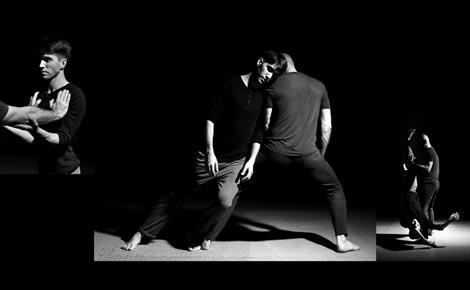 Leo Refolt, Tijelo kao glagol: Japanski budo, transkulturalne tehnike i trening za izvedbu, Klinika kreativnosti, Akademija za umjetnost i kulturu u Osijeku, Grad Đakovo, Osijek – Đakovo, 2019., foto: Luka Radek